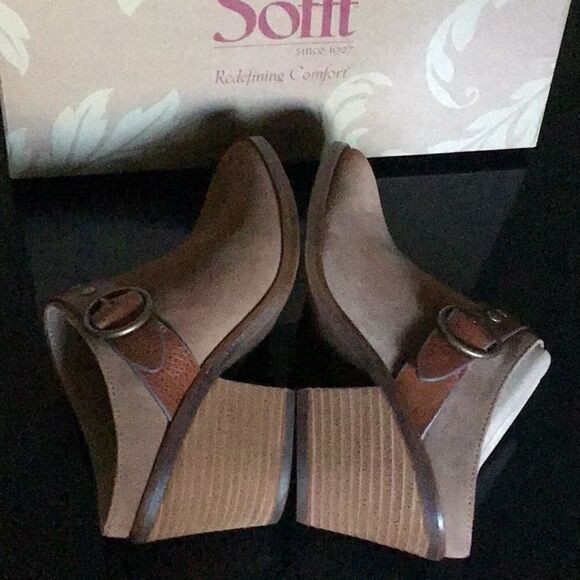 New Söfft Corey belted leather clog brown 37 - Picture 6 of 9